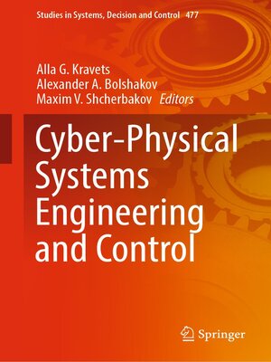 cover image of Cyber-Physical Systems Engineering and Control